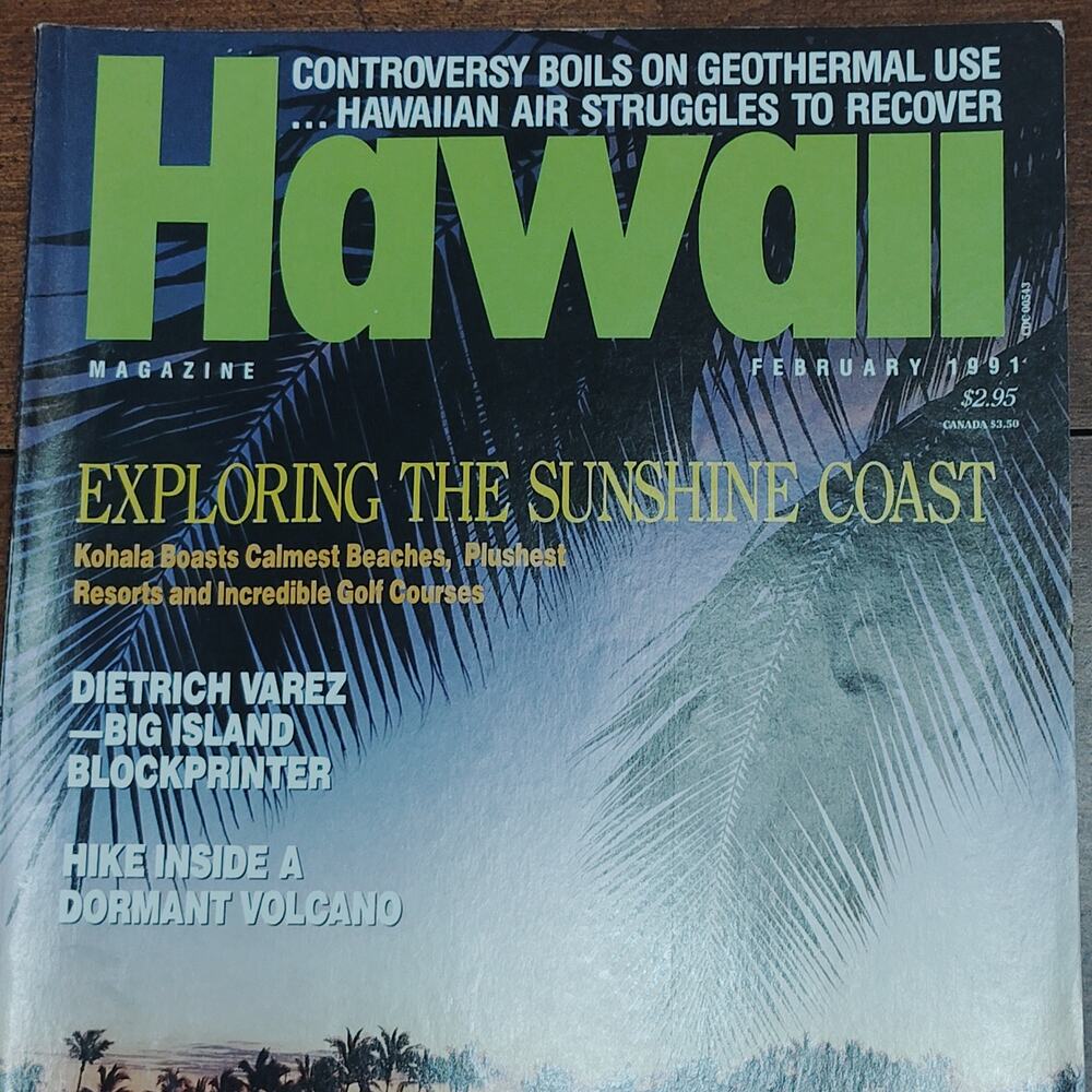Hawaii Magazine February 1991 - Exploring the Sunshine Coast - Vintage Issue